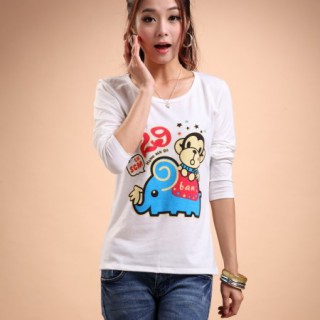 时尚韩版女装修身T恤女装上衣便宜批发