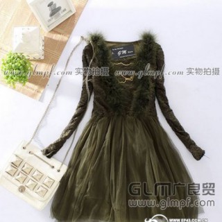 2013修身连衣裙批发北京韩版蕾丝连衣裙批发最新款女装雪纺连