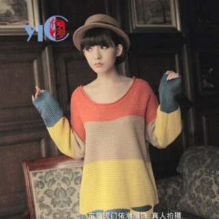 2013宽松长款开衫毛衣批发街拍春装新款毛衣批发