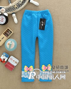 秋冬童装棉裤批发加厚绒儿童棉裤批发时尚卡通童装棉裤批发