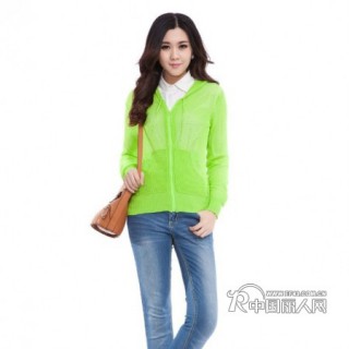 外贸原单rubber doll 镂空防晒衫空调衫拉链外套开