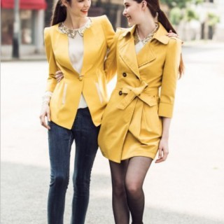 秋冬季风衣款式推荐 风衣蝴蝶结更具亲切感