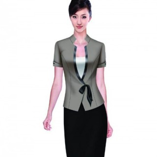 女服务员工作服套装 上海工作服制服定做 酒店工作服团购
