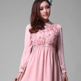 ？？广州哪里蕾丝长袖连衣裙最便宜批发