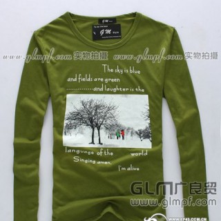 合肥男装长袖T恤批发太原男士长袖T恤批发北京厂家男T恤批发石