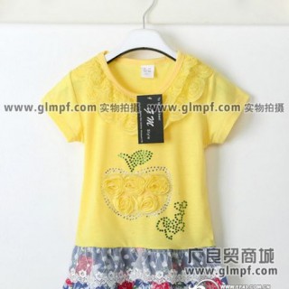 柳州夏季童装批发南宁童装批发武汉女童连衣裙批发江西童装纯棉T