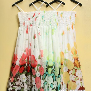 时尚低价便宜吊带裙批发 夏装女装蕾丝裙批发