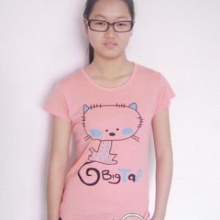 4元最便宜纯棉女式短袖T恤批发