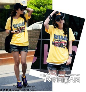 超值便宜夏天短袖小衫批发夏季女装批发李孝利时尚T恤批发女装卡