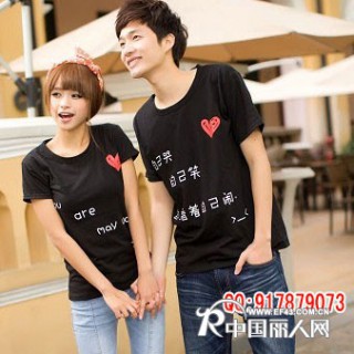 新款图案情侣装批发热销情侣装批发韩版情侣装批发今年最好卖的情