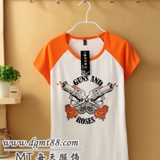 早市夜市地摊大甩卖服装批发供应 库存短袖T恤批发 女式短袖T