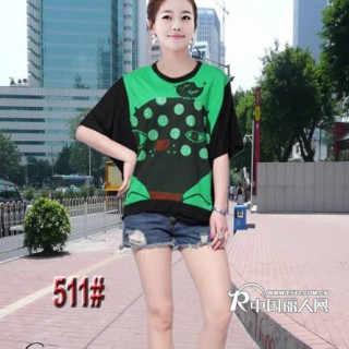 批发学生t恤批发十三行青少女式t恤批发批发大码肥婆装t恤批发