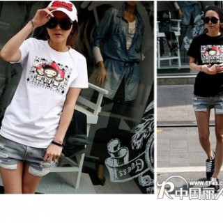 时尚女装T恤批发货源