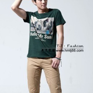 男装纯色V领短袖T恤批发步行街摆摊男装T恤批发库存男装T恤批