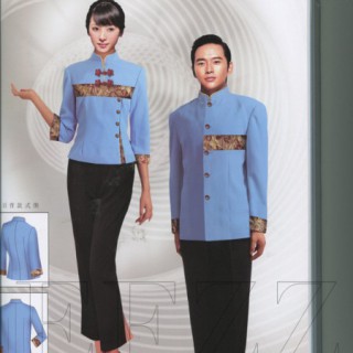 上海酒店服装定做 定制酒店服务员制服上海饭店服装订制