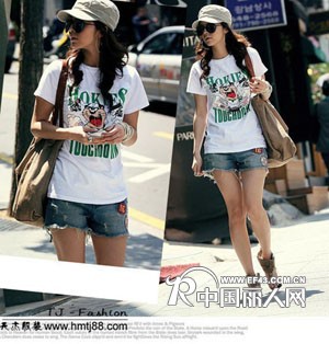 雪纺吊带裙海摊雪纺裙批发哪里有韩版长款T恤批发李孝利韩版拼色