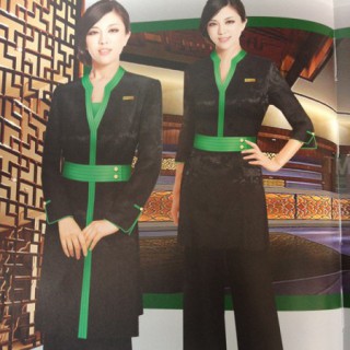 上海酒店制服定制 酒店服务员服装定做上海酒店服装订做