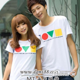 广州夏装情侣装批发个性情侣装批发好看图案情侣装批发时尚潮流情