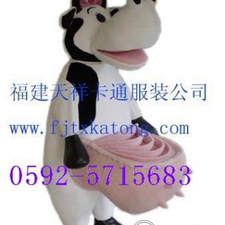 供应内蒙古卡通服装 奶牛 卡通给道具服装 卡通表演服装
