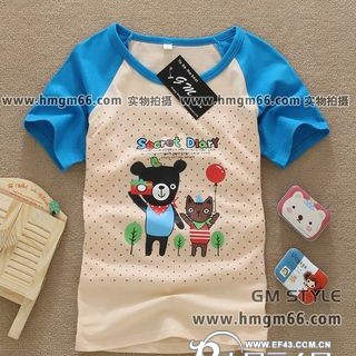 童装条纹T恤批发儿童短袖T恤批发童装印花T恤批发童装短袖批发