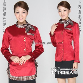 上海工作服定制 酒店工作服定做上海酒店制服订做