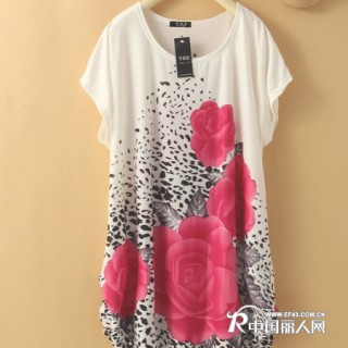 中老年冰丝棉大码衫批发冰丝棉T恤衫批发中老年服装批发