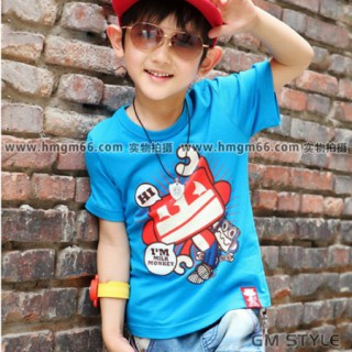 厂家童装T恤批发儿童服装批发市场小孩服装批发市场