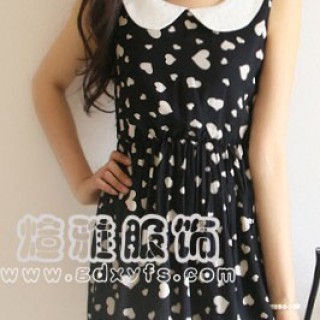 海南海口时尚女装批发韩版连衣裙雪纺连衣裙批发