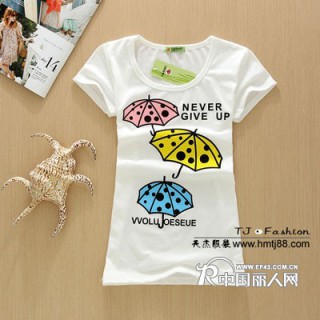 摆夜市李孝利T恤批发便宜女装批发时尚低价T恤批发广州时尚女装