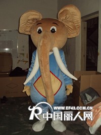 供应上海卡通人偶服装 表演服饰 大象