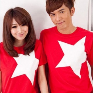 上海时尚情侣装T恤批发网韩版长款T恤衫批发厂家一手货源