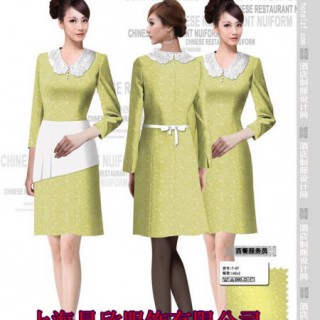 酒店职业装上海定做工作服上海酒店服务员工作服定制