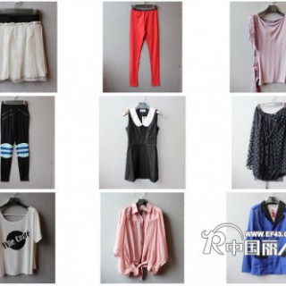 曼依品牌库存服装批发清仓处理大量日单女装尾货