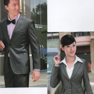 专业量身定制西装男士高档条纹瘦版西服