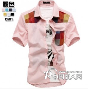 男装拿货价格男装代理男装加盟一件代发七色素色面部搭配亮彩格型