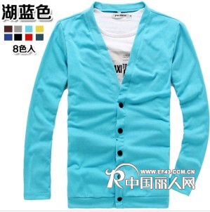 男装加盟,一件代发打底衫开衫男大V领男士线衣修身毛衣