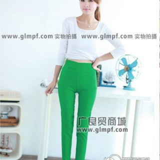 广东铅笔裤批发秋秋季高弹力铅笔裤批发彩色紧身裤批发百搭铅笔裤