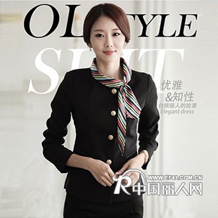 吉菱职业两件套装美容师服酒店工作装职业女裤套装