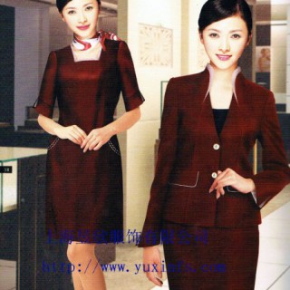 酒店工作服定做 上海定做酒店服务员制服