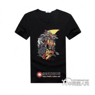 包邮！2014新款 时尚潮流马字头图案短袖T恤 经典流行短袖