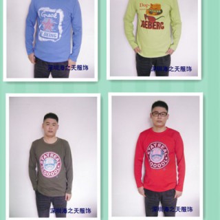 8元爆款休闲男式打底长袖T恤批发