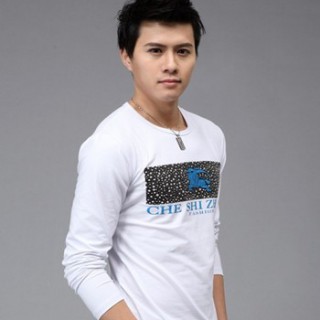 库存清仓男式打底长袖T恤批发