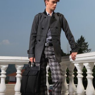 标新立异的格纹裤塑造型男雅痞的一面