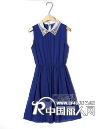 雪纺女装连衣裙批发欧根纱雪纺连衣裙批发网纱连衣裙批发不规则下