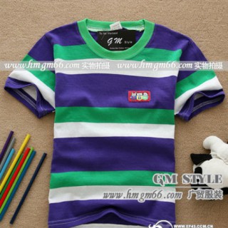 童装条纹T恤批发童装工字背心批发童装印花背心批发童装印花T恤