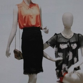 斯玫最新热销新款折扣女装天衣布品连衣裙上衣批发服装尾货批发