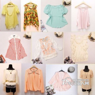 深圳外贸服装尾货批发 日韩雪纺衫份货 品牌女装清仓