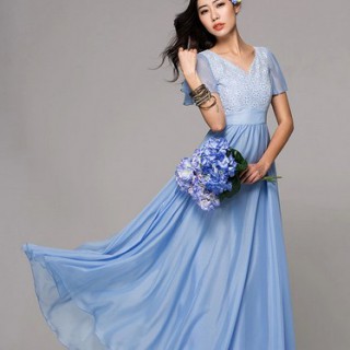 欧尚乐品Auchan蓝绿色裙纱&nbsp;打造夏日女神范