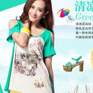 欧莱葛2014新款春夏装品牌折扣女装品牌大码欧美时尚