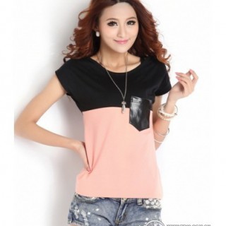 厂家批发韩版女装百搭短袖T恤13.8元批